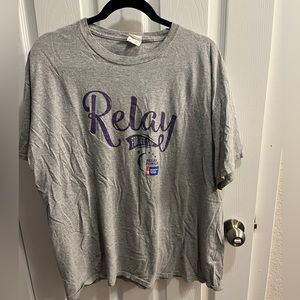XL gray relay for life t- shirt